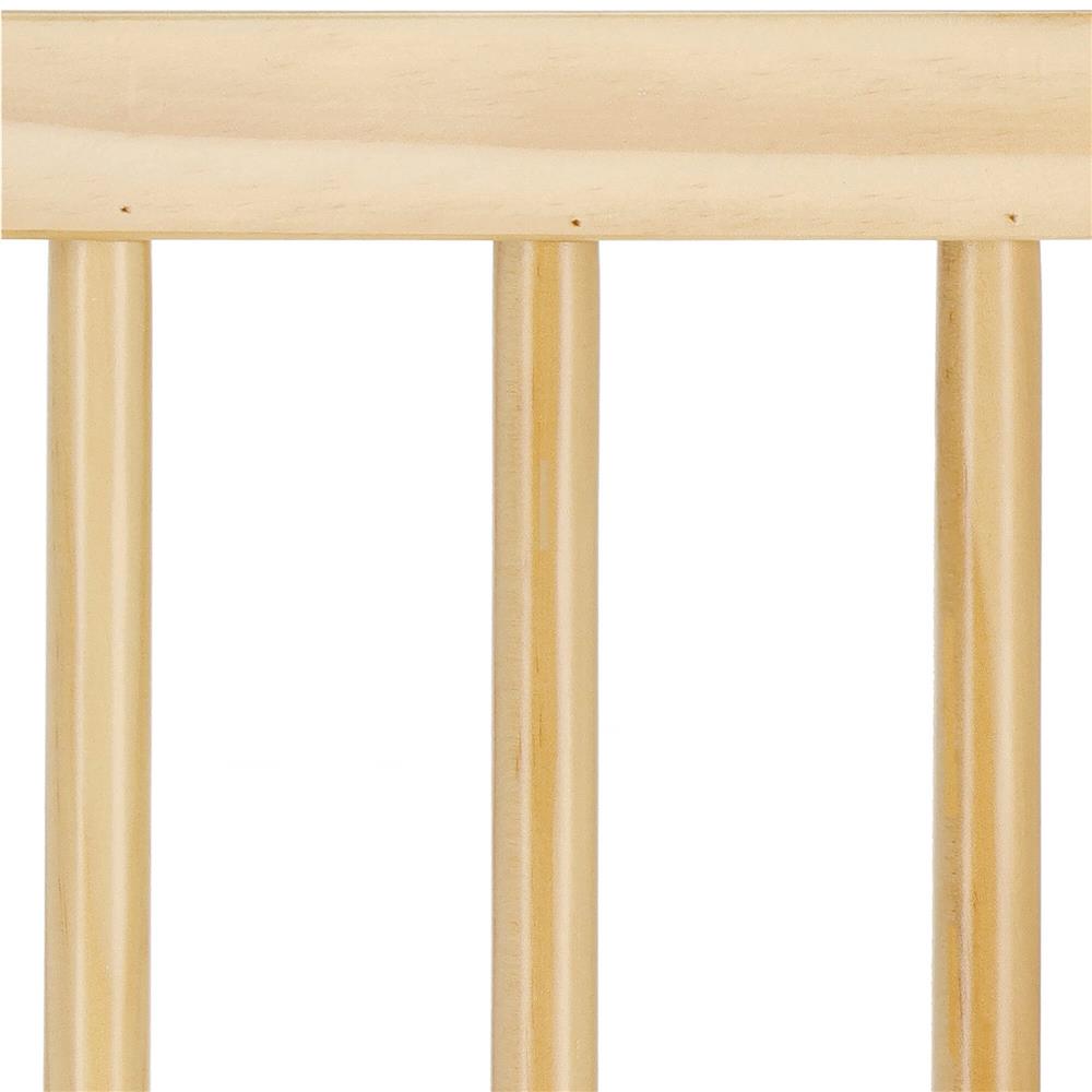 Poarta de siguranta Safety Gate pentru scari, ajustabila, din lemn cu structura otel, 103-110cm, negru maro - 9