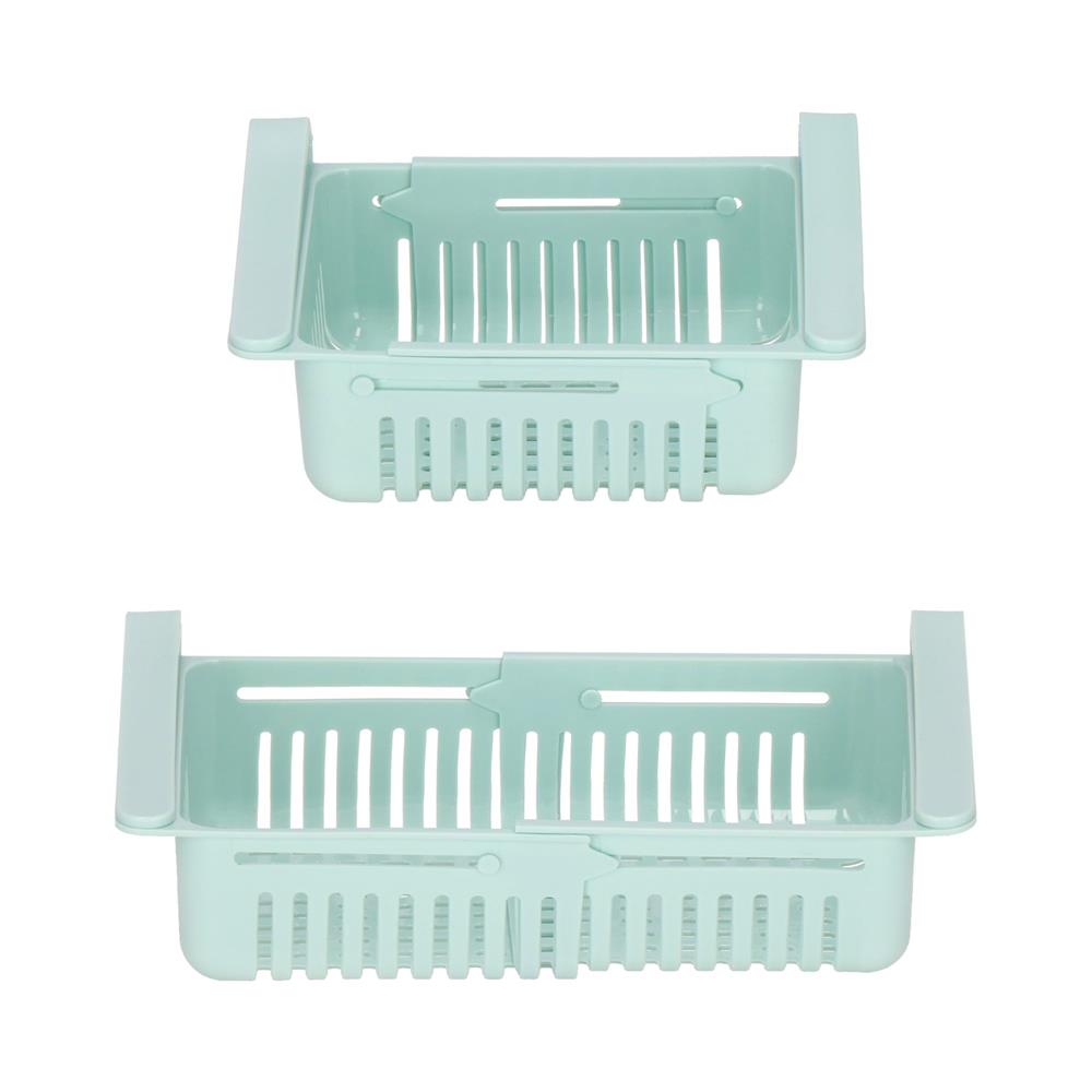 Organizator frigider, model cos extensibil, 16x28.5cm, menta
