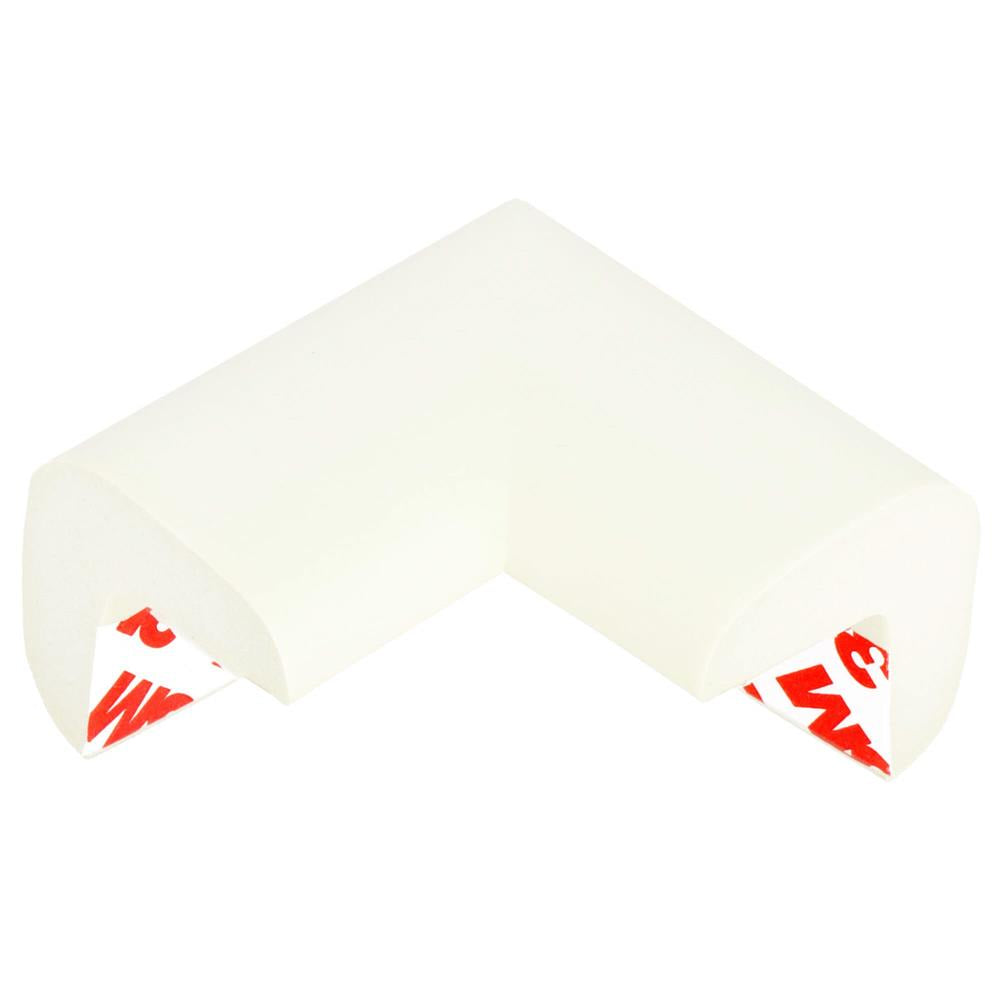 Set 10 protectii colturi pentru siguranta copii, 60x35mm, spuma EPE, crem