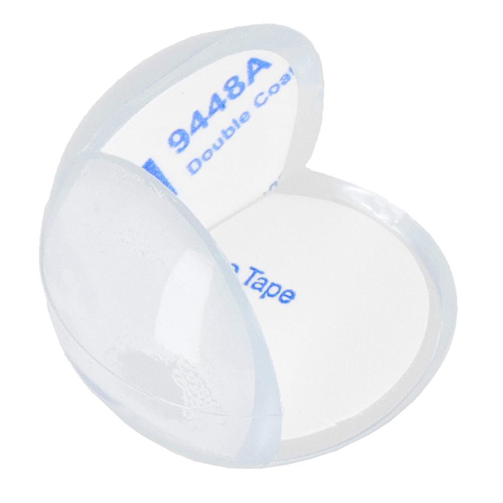 Set 10 protectii colturi pentru siguranta copii, drepte, 40x20mm, silicon, transparent