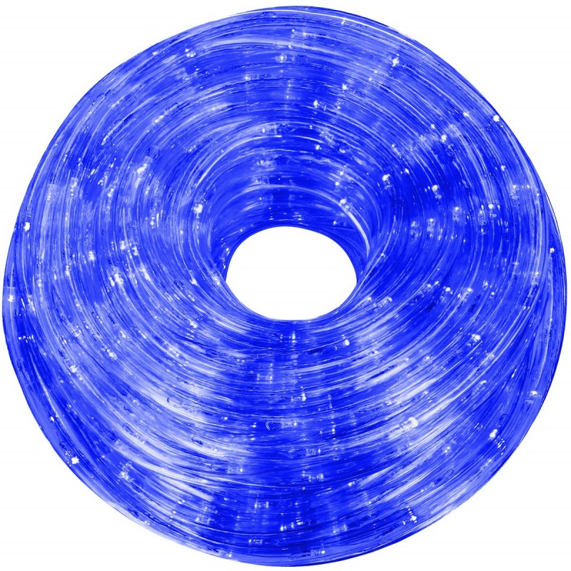 Instalatie tub furtun luminos pentru Craciun, 240 LED-uri, 10m, albastra