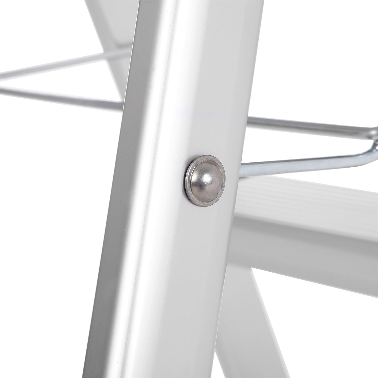 SONGMICS Scara dubla din aluminiu, multifunctionala, sarcina 150kg, cu 3 trepte, 59x44x62cm - 8