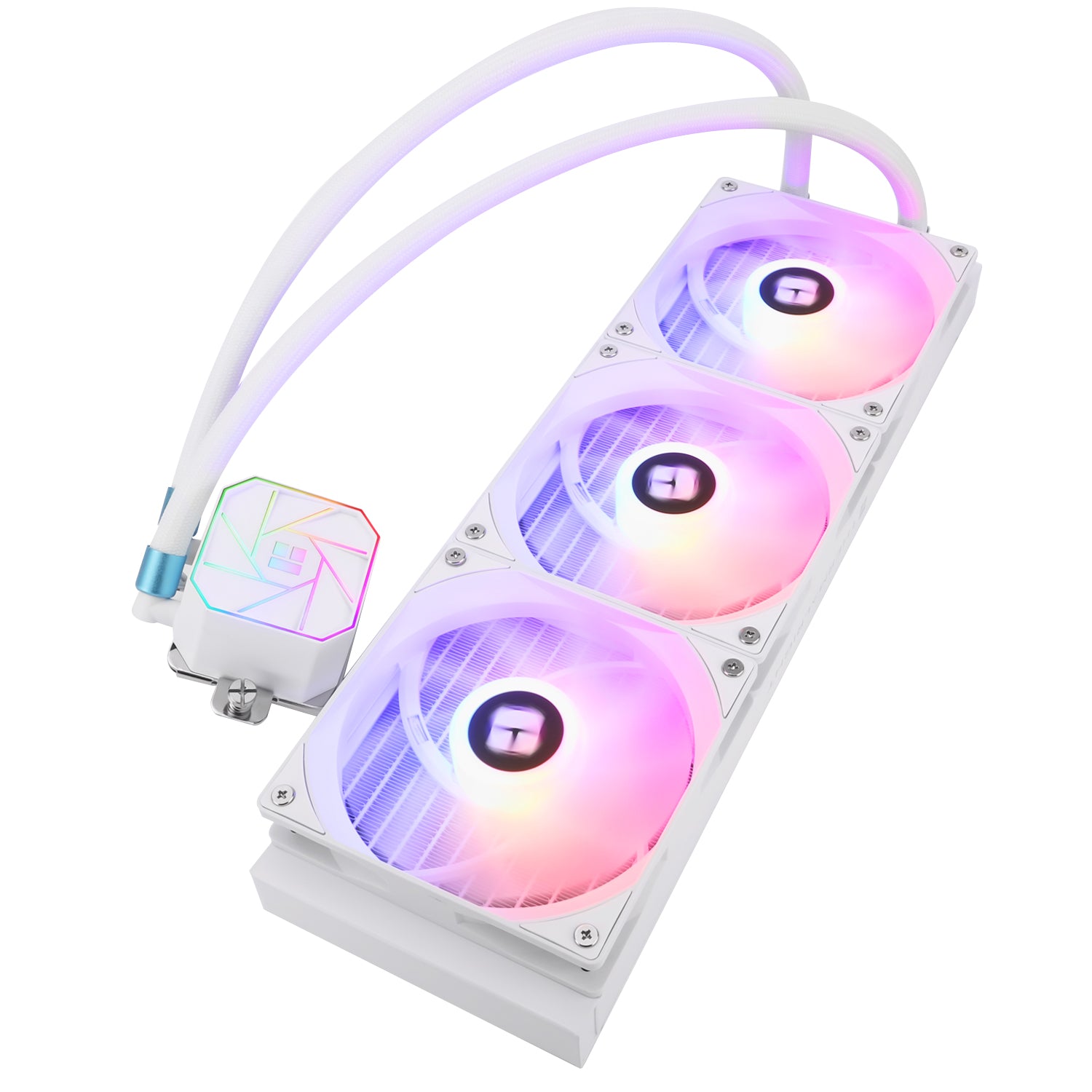 COOLER Thermalright "Aqua Elite 360 White Argb V3", skt. LGA1851, LGA 1700, AM4, AM5, racire cu lichid, 3 x 120mm, 1500 RPM, ARGB adresabil, alb "Aqua Elite 360 White Argb V3"
