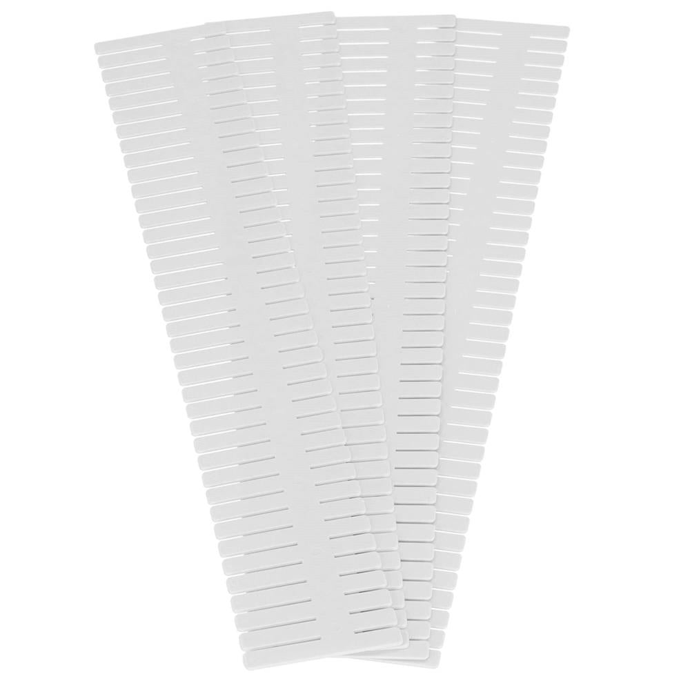 Organizator pentru sertar cu 4 separatoare, 46x7cm, alb