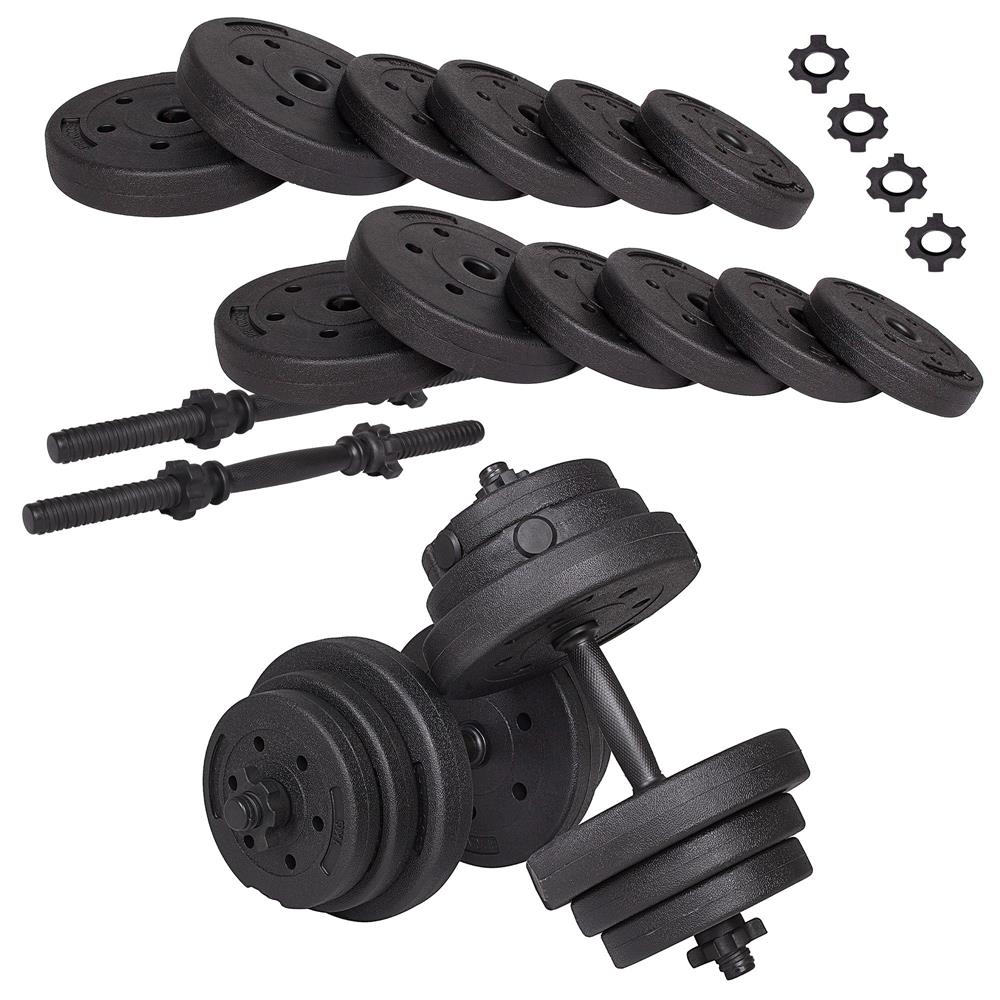 Set gantere reglabile 20kg (2x10kg) din compozit