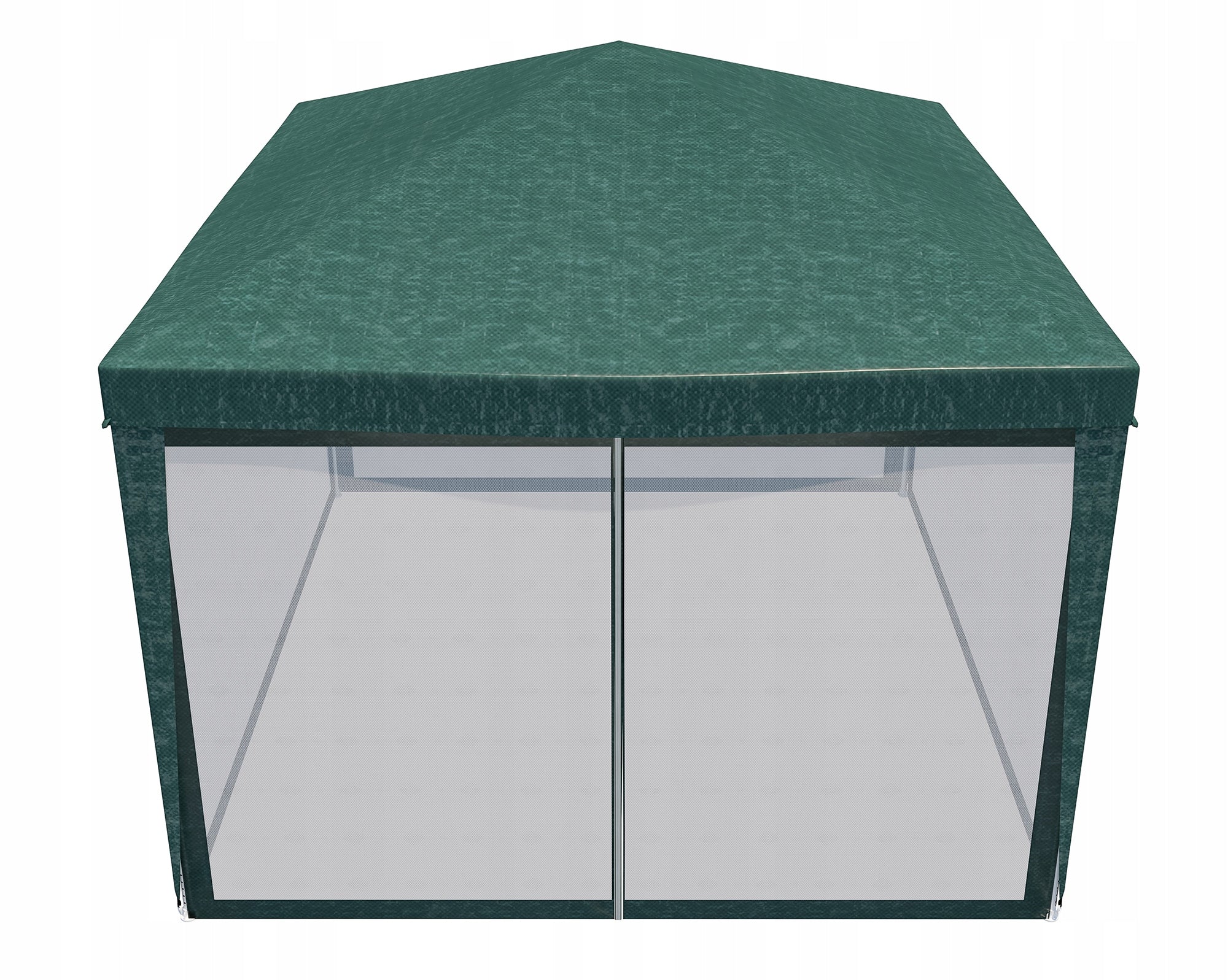 Pavilion cu plasa anti-insecte si fermoar, patrat, 3x3m, Verde