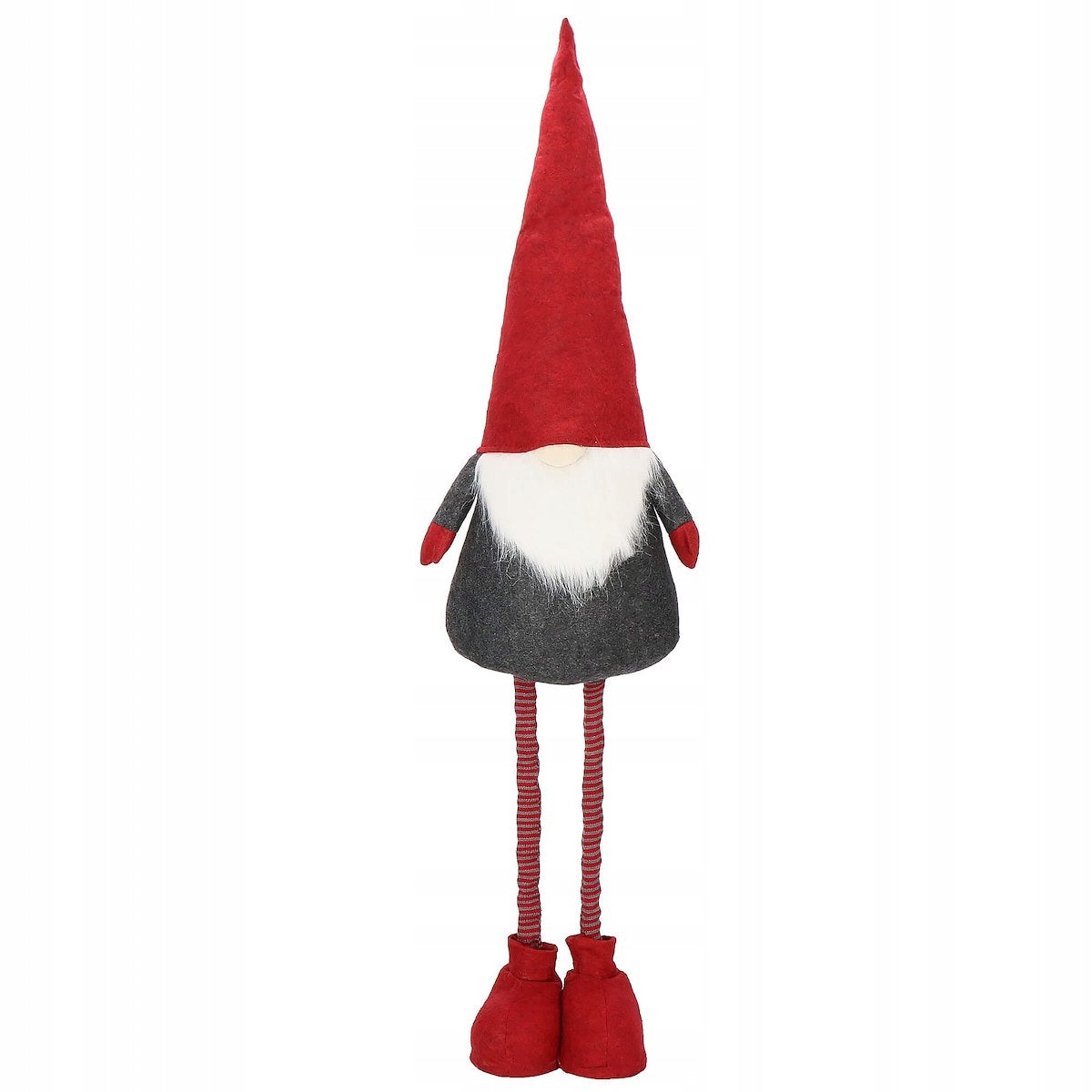 (DL) Figurina Craciun, Spiridus, picioare telescopice, inaltime extensibila 60-90cm