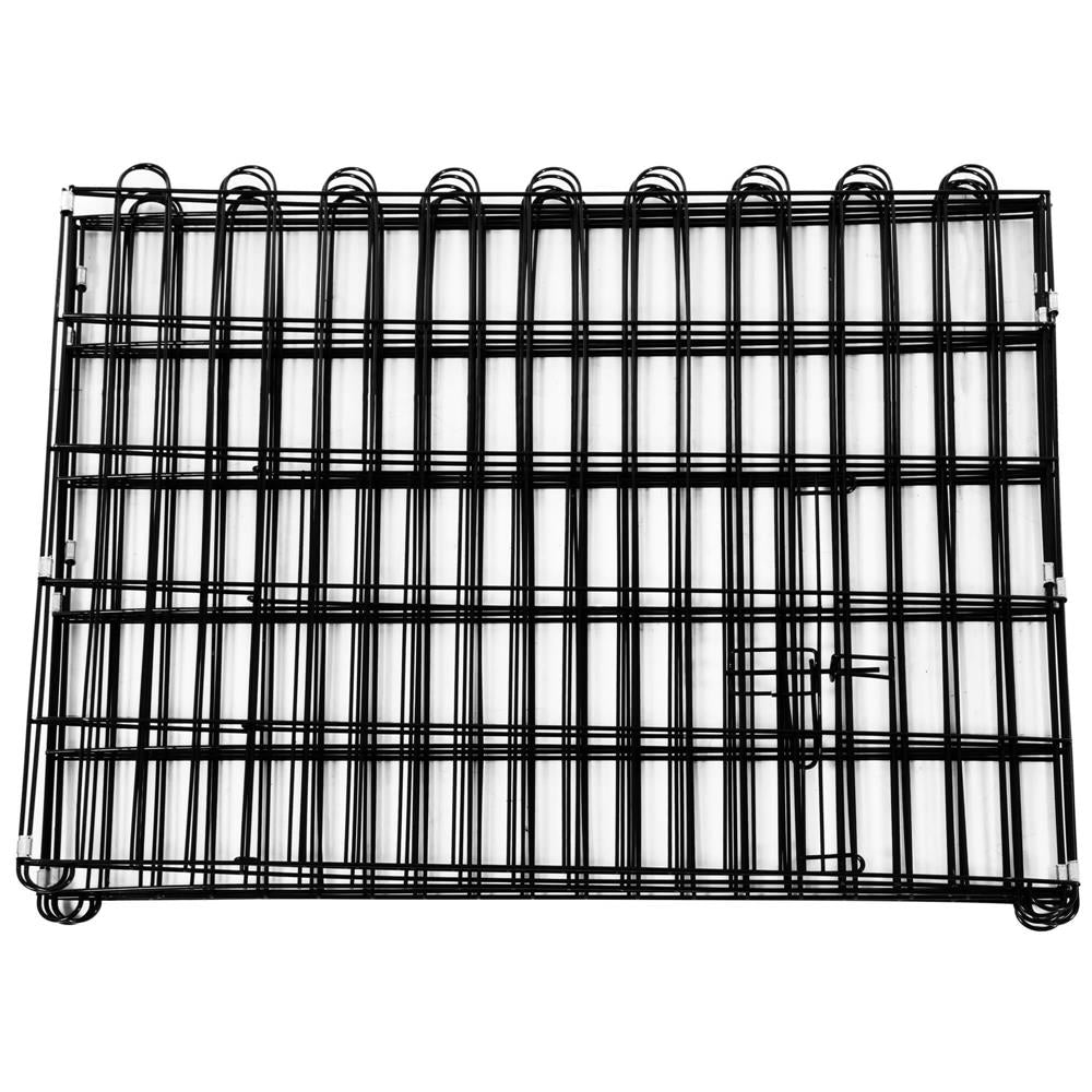 Tarc pentru animale de companie, din fier, forma configurabila, cu usa de acces, 3XL, 165x85x73cm, negru