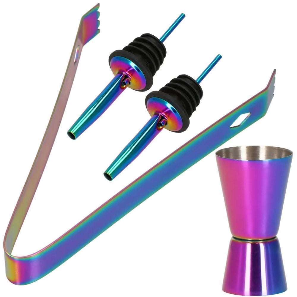 Set Cocktail Shaker Kit pentru barmani 550ml, KI17, 8 piese
