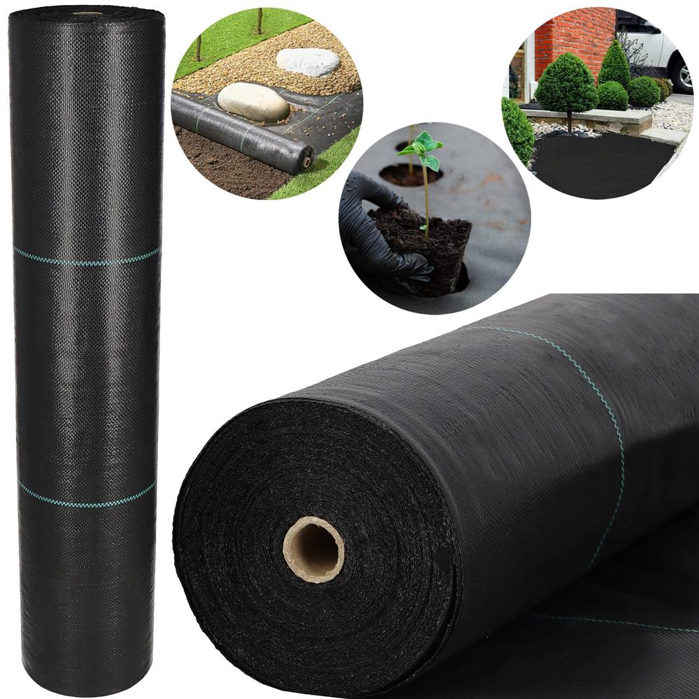 Folie agrotextil, mulcire, antiburuieni, filtru UV, 50 x 0.8metri, 70g/m2, negru