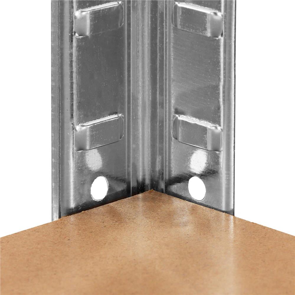 Raft cadru metalic modular pentru depozitare, 5 polite, 150x75x30cm, sarcina 625kg