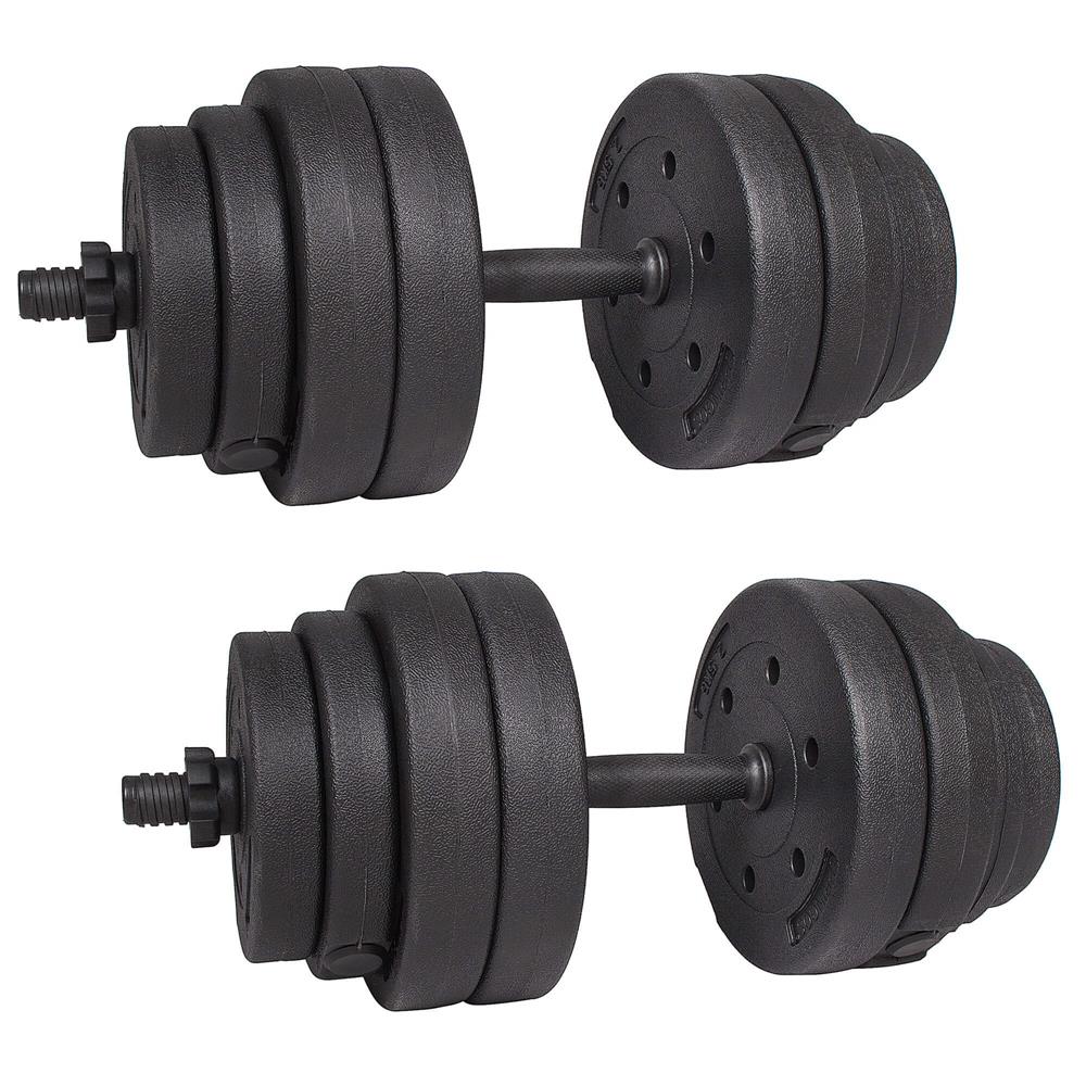 Set gantere reglabile 30kg (2x15kg) din compozit