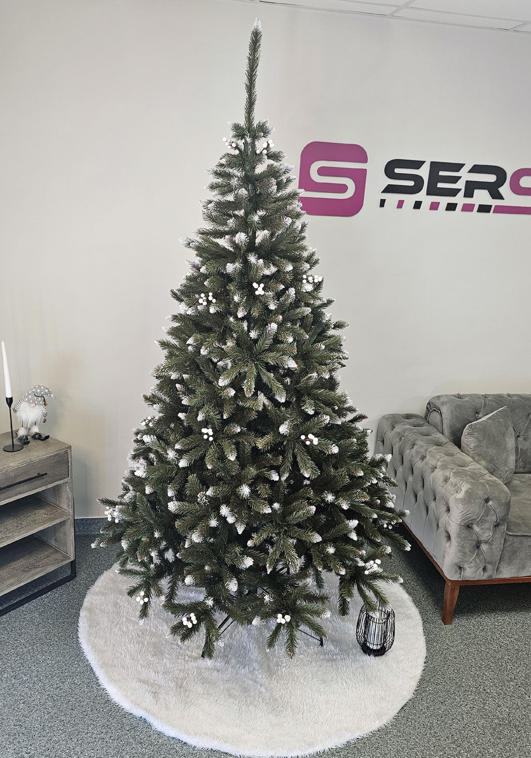 Brad artificial Christmas Deluxe by Sersimo, WhiteBerry, 2D, 220cm