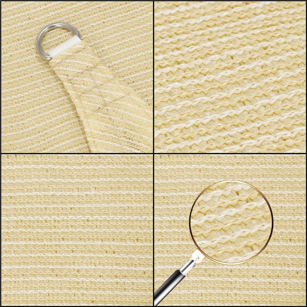 Copertina prelata de soare, dreptunghiulara, impermeabila cu protectie UV, 4x3m, bej