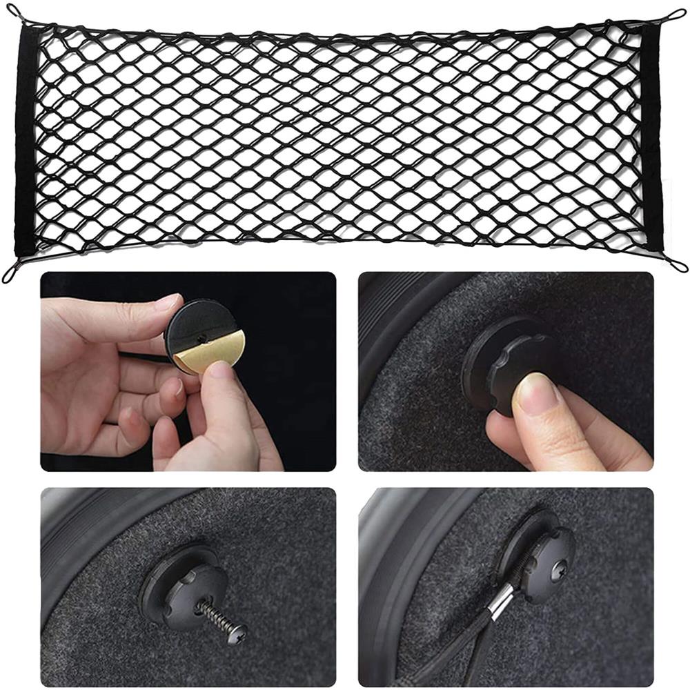 Plasa pentru separare sau fixare in portbagaj, cu sistem complet montare, 150x60cm