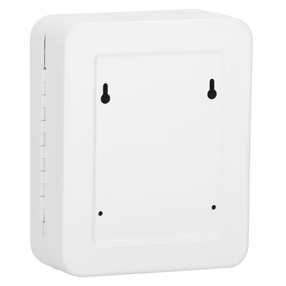 Cutie metalica din otel pentru 20 chei, echipata, 20x16x7.5cm, alba
