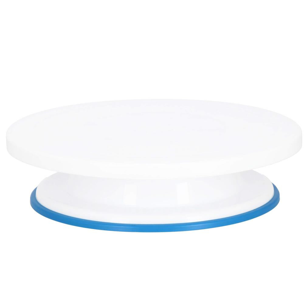 Set patiserie cu platou rotativ, 37 piese cu sabloane pentru ornarea prajiturilor