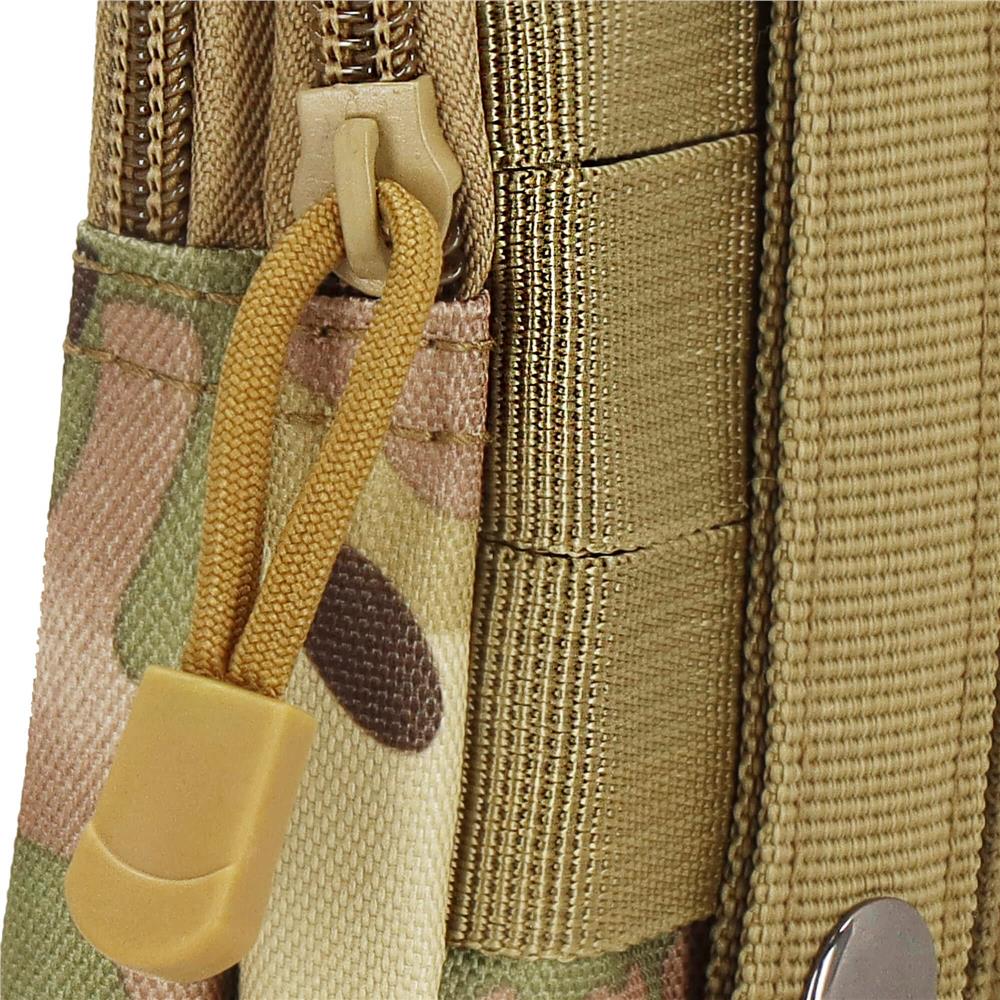 Borseta sport de brau, impermeabila, cu prindere la curea, 18x12x5cm, verde camuflaj