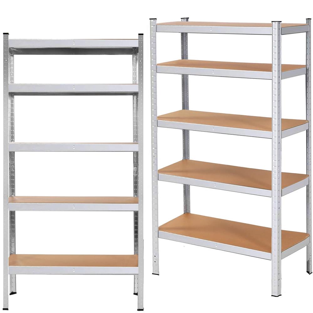 Raft cadru metalic modular pentru depozitare, 5 polite, 180x100x60cm, sarcina 1000kg