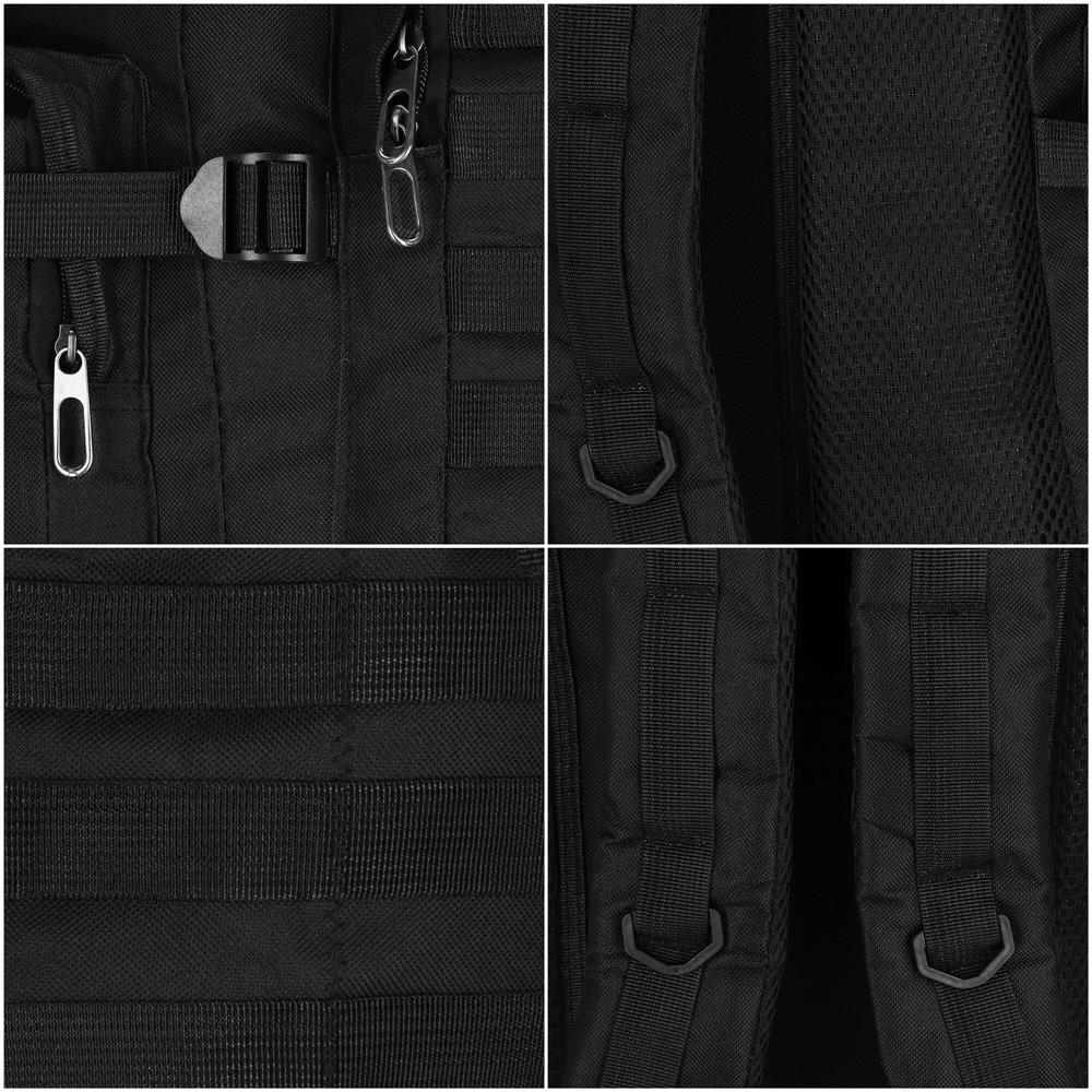 Rucsac drumetie de capacitate mare, 60L, compartimentat, hamuri reglabile, negru