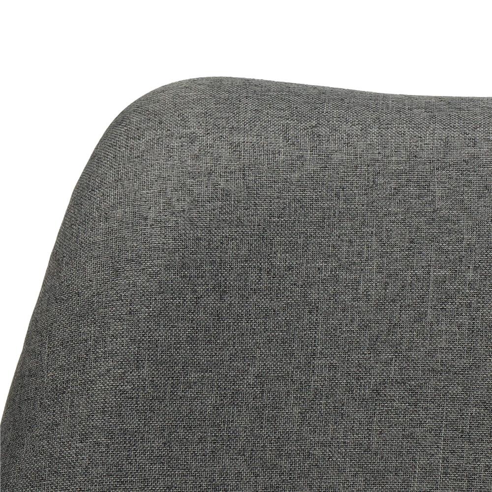 Set 4 scaune dining Verdhe pentru bucatarie tapitat cu material din in, 44x80cm, gri