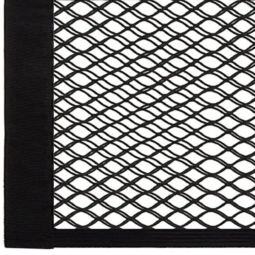 Organizator pentru portbagaj cu plasa, instalare cu arici, 24x50-70cm, negru