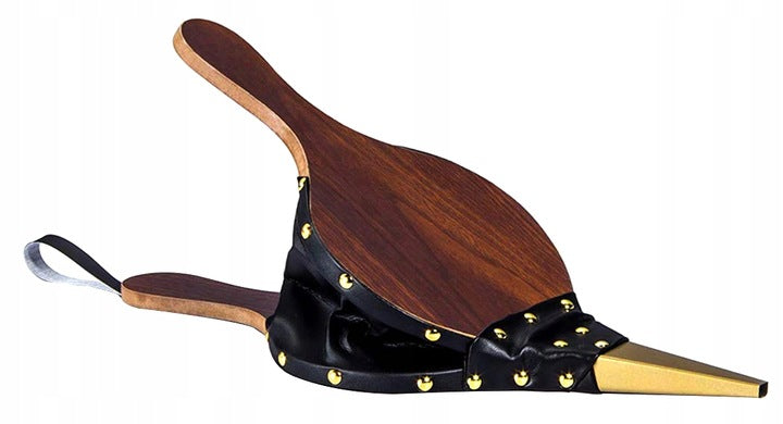 Burduf, suflanta de aer manuala, din lemn, pentru semineu sau gratar, 39x17cm