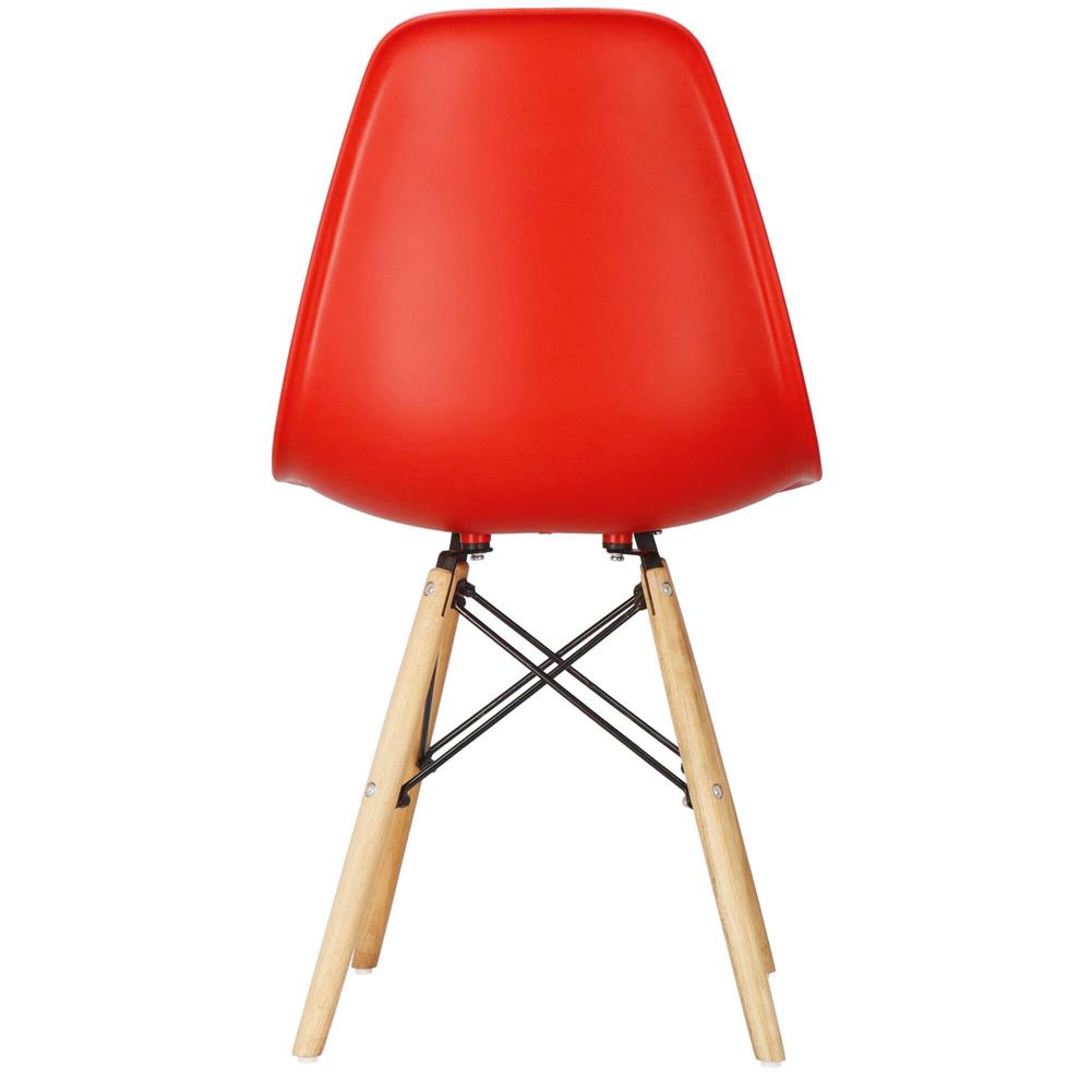 Scaun dining Scandinav pentru bucatarie, 38x42x82cm, rosu