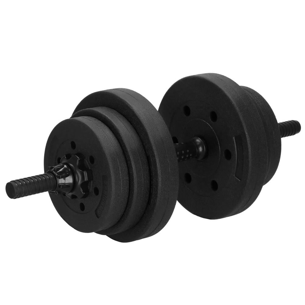 Set de greutati multifunctionale transformabil in gantere, kettlebell, haltera, total 19 kg