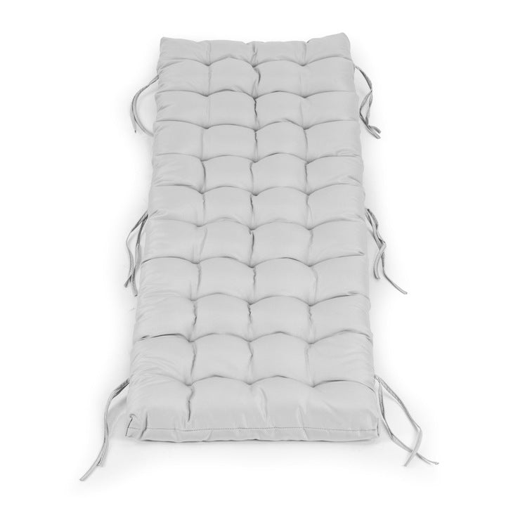 Sezlong pliabil 155x60x83 cm, 2 in 1 leagan extensibil, spatar reglabil, cadru metalic si perna impermeabila, gri