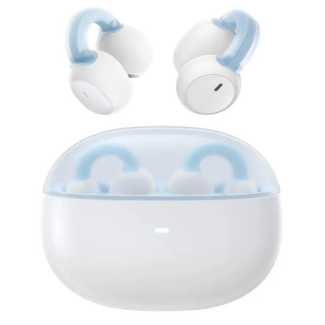 CASTI Baseus AirGo 1 Ring Open-Ear, pt smartphone, wireless, bluetooth 5.3, microfon pe casca, 25 ore durata baterie, cablu inclus USB la Type-C 0.3m, alb "A00069201223-00" (timbru verde 0.18 lei) - 6932172655341