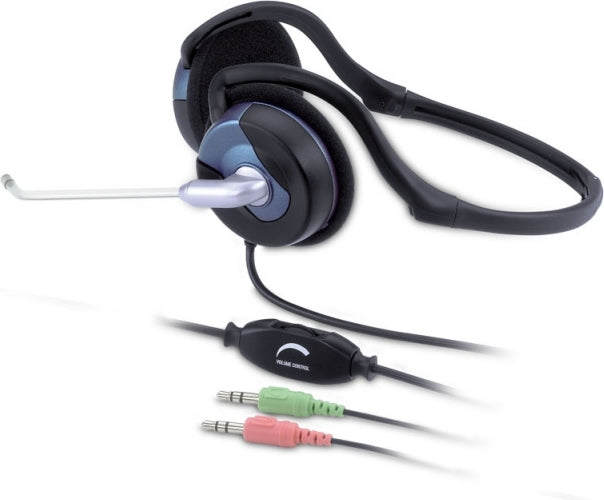 CASTI Genius, "HS-300N", cu fir, standard, utilizare multimedia, call center, microfon pe brat, conectare prin Jack 3.5 mm x 2, negru, "31710146100", (timbru verde 0.8 lei)