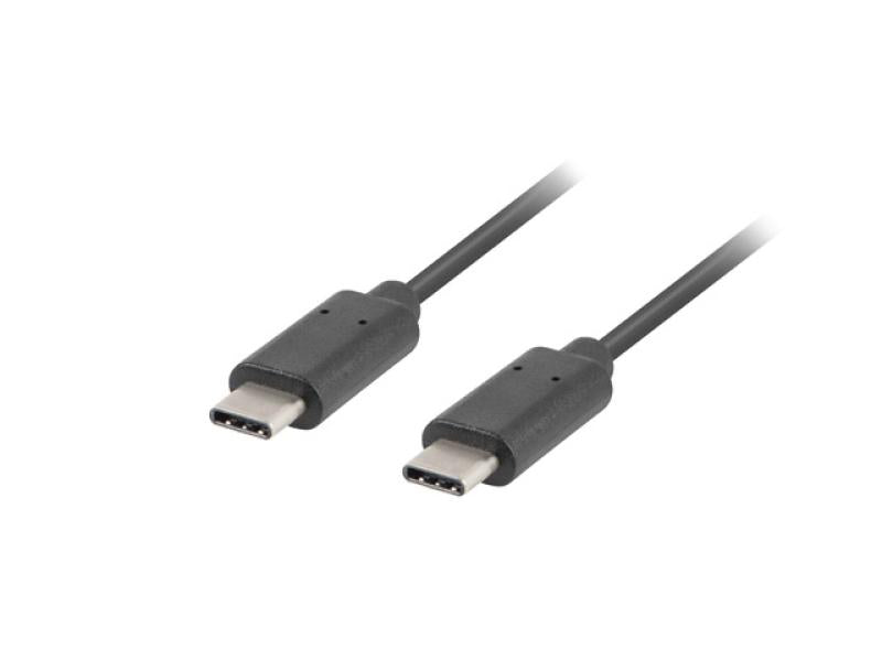 Lanberg Cablu USB-C M/M 2.0 1 m negru