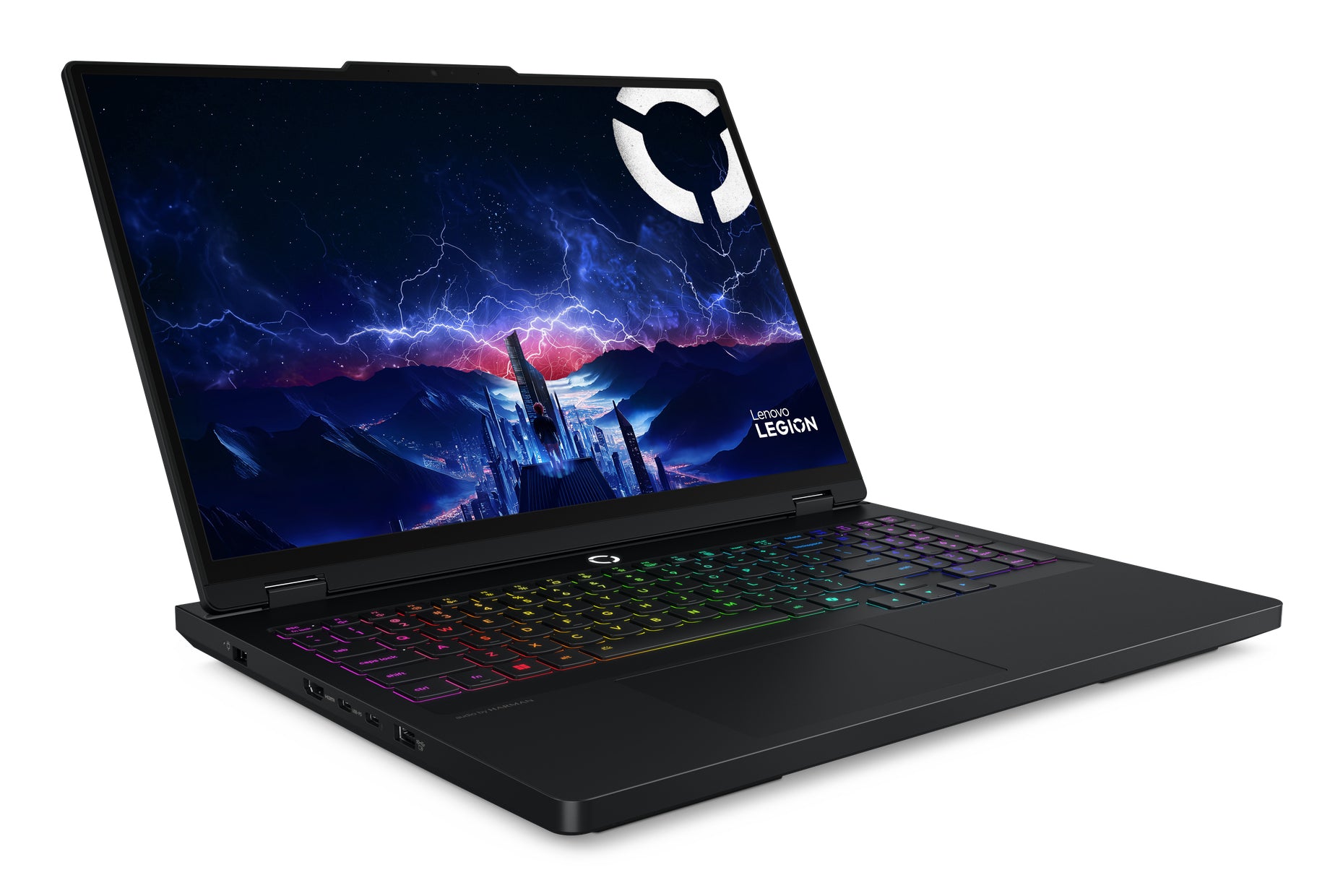 Gaming 16 Legion Pro 5 16IAX10, WQXGA OLED 165Hz G-Sync, Procesor Intelxxxx CoreTM Ultra 7 255HX, 32GB DDR5, 2x 1TB SSD, GeForce RTX 5060 8GB, No OS,Eclipse Black, 3Yr "83F30041RM" ((timbru verde 3.5 lei)