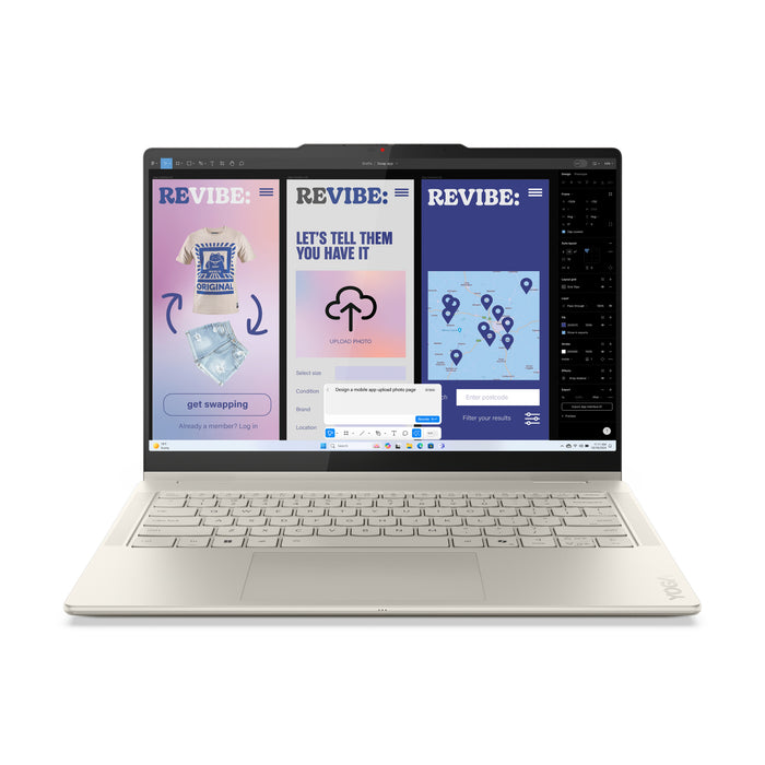 14 Yoga 7 2-in-1 14ILL10, WUXGA OLED Touch, Procesor Intel® CoreTM Ultra 5 226V (8M Cache, up to 4.50 GHz), 16GB LPDDR5X, 512GB SSD, Intel Arc 130V, No OS, Seashell, 3Yr Onsite Premium Care "83JQ00ALRM"