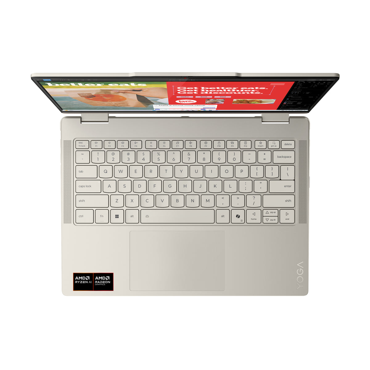 Lenovo 14 Yoga 7 2-in-1 14AKP10, 2.8K OLED 120Hz Touch, Procesor AMD RyzenTM Al 7 350 (16M Cache, up to 5.0 GHz), 32GB
