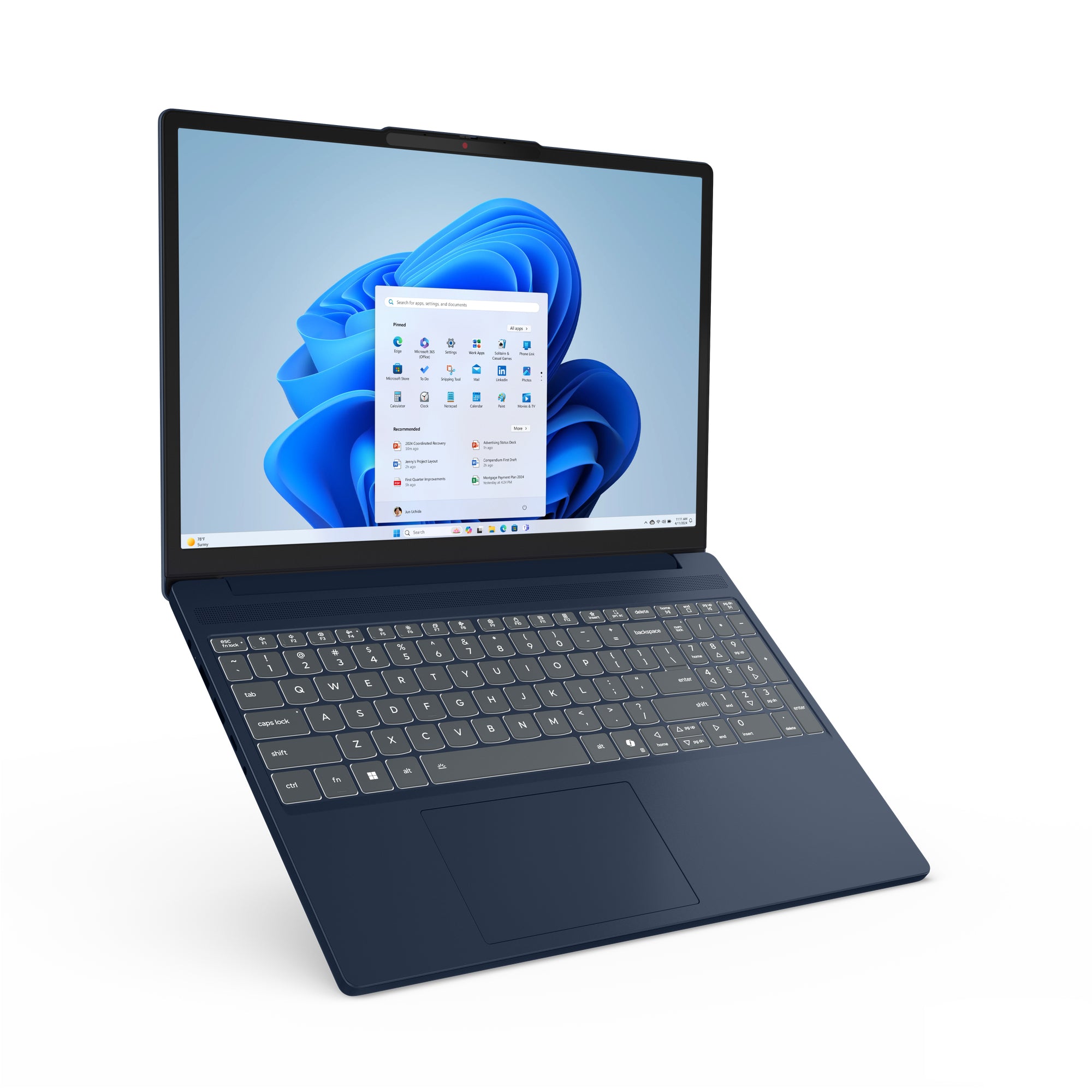 15.3 IdeaPad Slim 3 15AHP10, WUXGA IPS, Procesor AMD RyzenTM 7 8840HS (16M Cache, up to 5.10 GHz), 16GB DDR5, 1TB SSD, AMD Radeon 780M, No OS, Cosmic Blue "83KA006GRM"