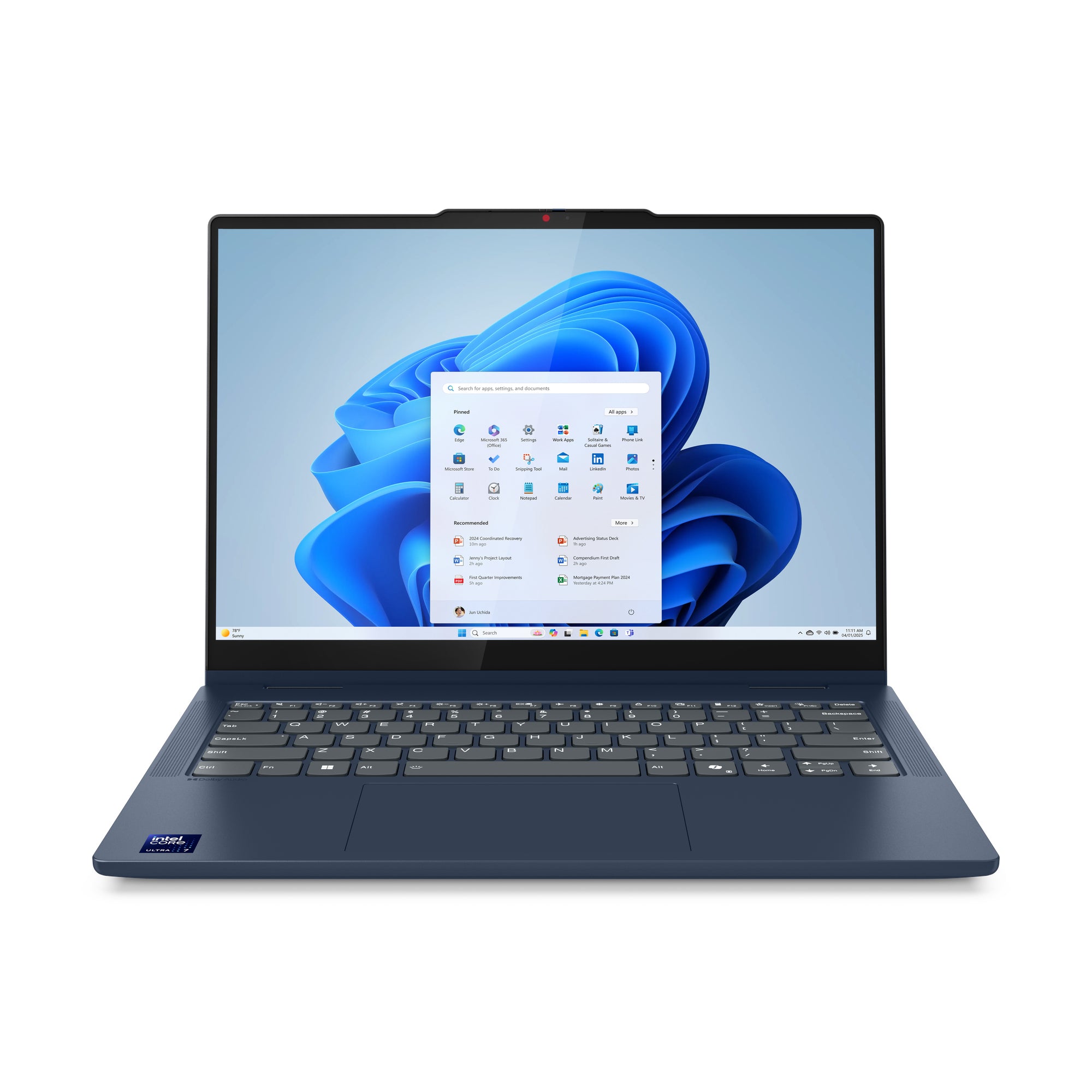 14 IdeaPad 5 2-in-1 14IAL10, WUXGA OLED Touch, Procesor Intel® CoreTM Ultra 5 225H (18M Cache, up to 4.90 GHz), 16GB LPDDR5X, 1TB SSD, Intel Arc 130T, No OS, Cosmic Blue "83KR0029RM" (timbru verde 3.5 lei)