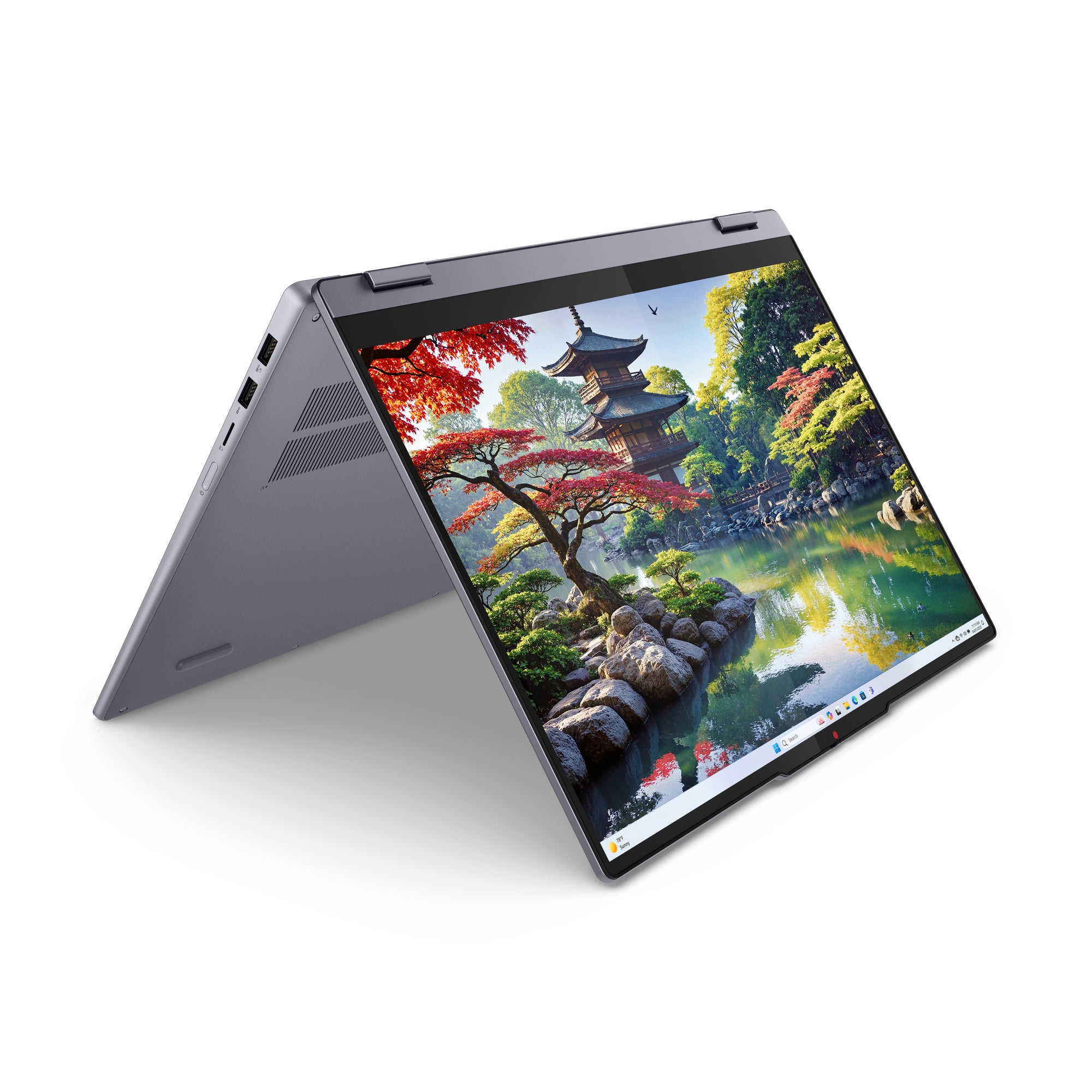 16 IdeaPad 5 2-in-1 16IAL10, WUXGA IPS Touch, Procesor Intel® CoreTM Ultra 5 225U, 16GB LPDDR5X, 512GB SSD, Intel Graphics, Win 11 Home, Luna Grey "83KS001LRM" (timbru verde 3.5 lei)