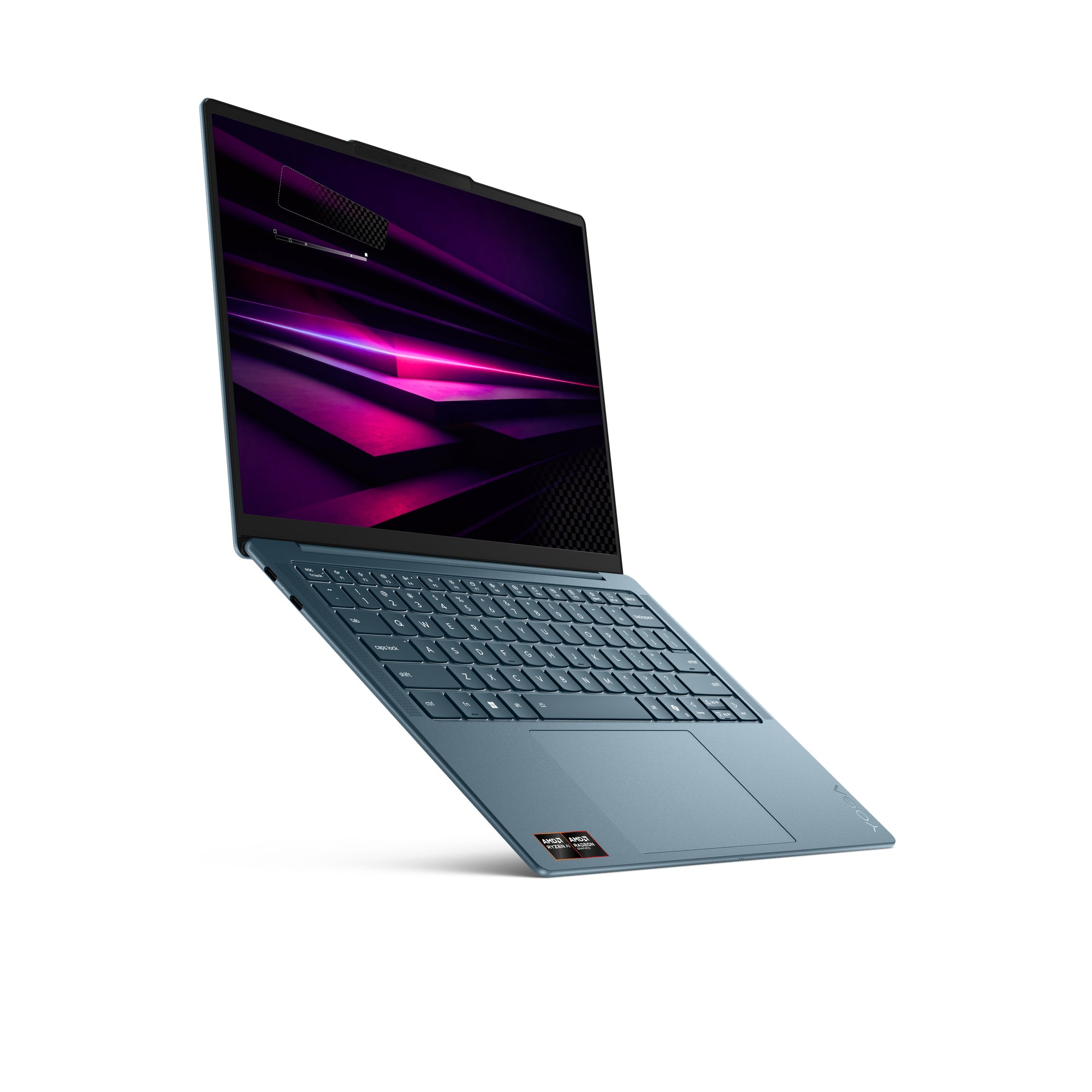 14 Yoga Slim 7 14AGP11, 2.8K OLED 120Hz, Procesor AMD RyzenTM AI 7 445, 32GB LPDDR5X, 1TB SSD, AMD Radeon 840M, Win 11 Home, Tidal Teal, 3Yr Onsite Premium Care "83QS002PRM" (timbru verde 3.5 lei)