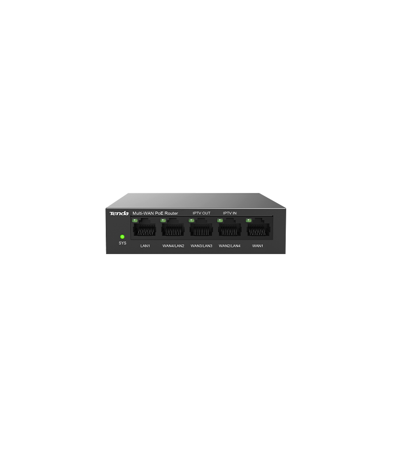 ROUTER Tenda PoE max 30W port, 5 porturi LAN/WAN Gigabit, carcasa metalica rackabil, "G0-5G-PoE"