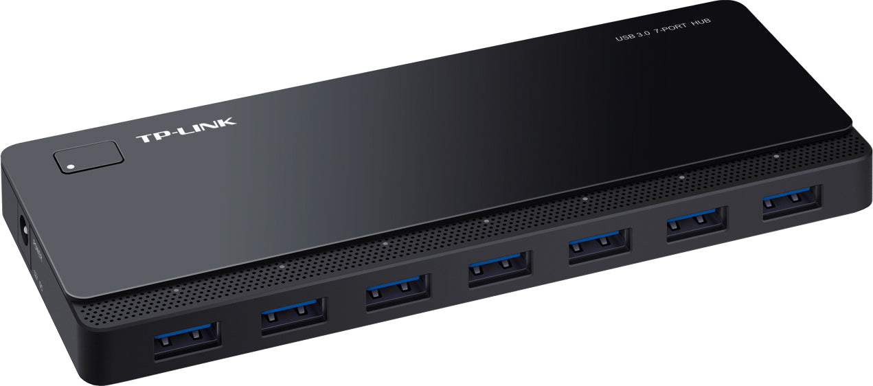 HUB extern TP-LINK, porturi USB: USB 3.0 x 7, conectare prin USB 3.0, alimentare retea 220 V, cablu 1 m, negru "UH700" 42504067