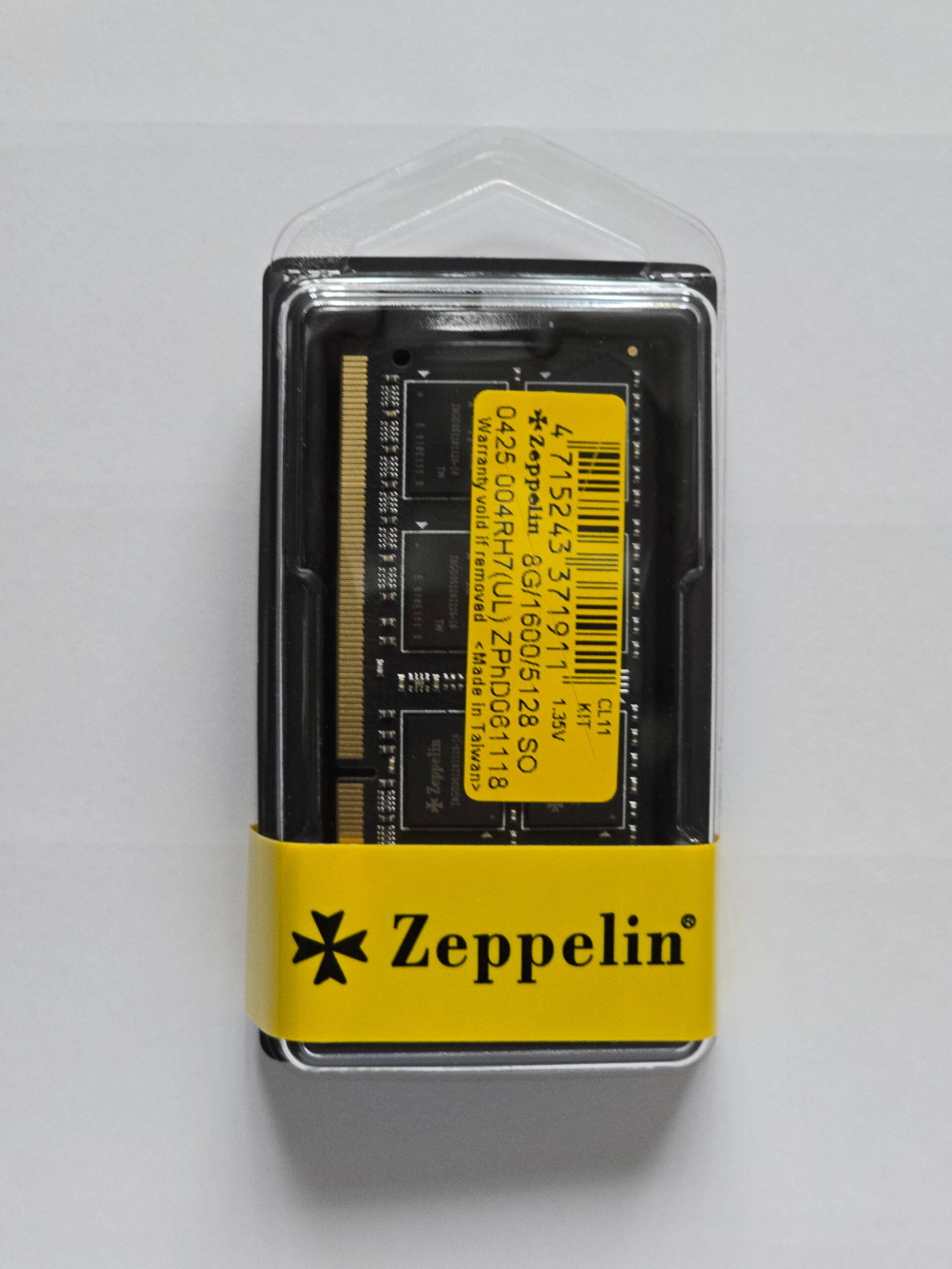 MEMORIE SODIMM Zeppelin DDR3 16GB frecventa 1600 MHz, (kit 2 x 8GB), retail "ZE-SD3-16G1600-KIT"
