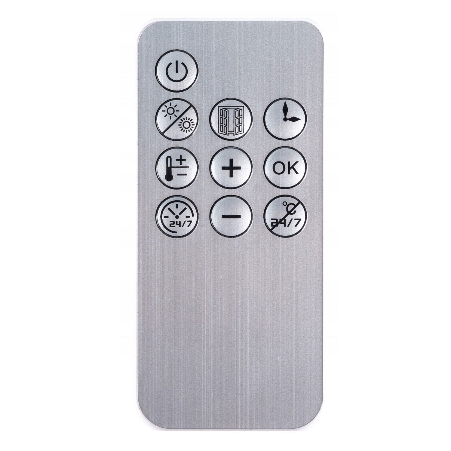 Aeroterma de perete, 2000W, telecomanda, timer, display LED, reglare flux, alb