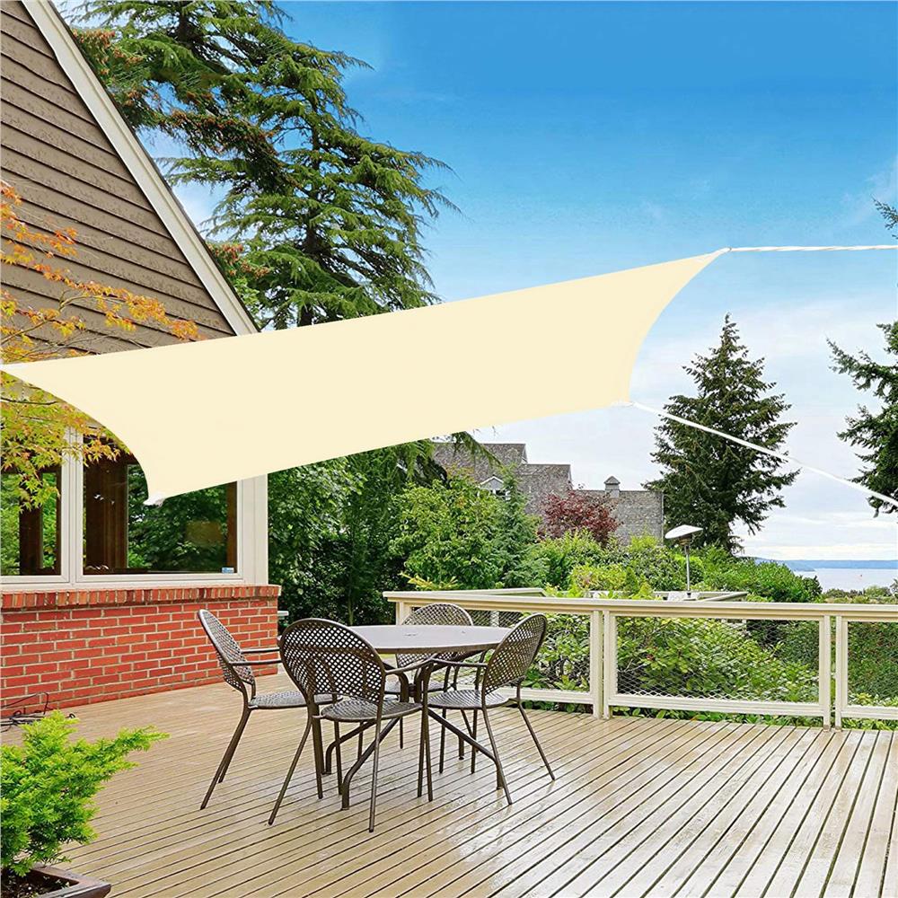 Copertina prelata de soare Sersimo SN124, patrata, impermeabila cu protectie UV, 4x4m, ecru