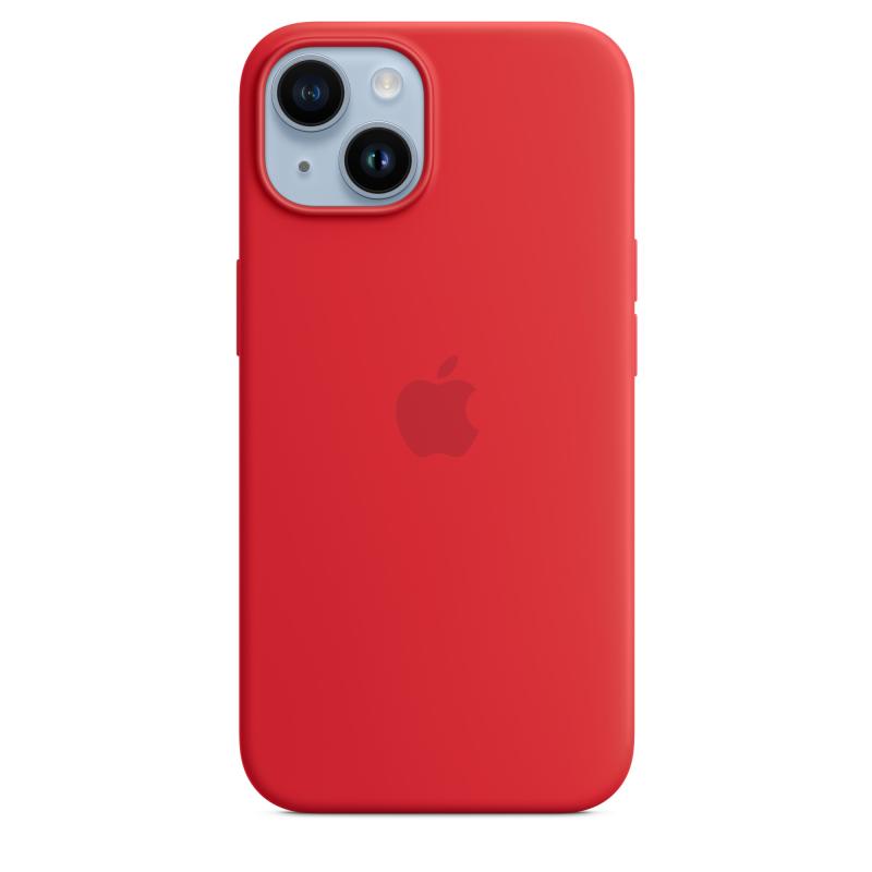 iPHONE Case 14 Silicone Rd (iPhone 14 Silicone Case with MagSafe - (product)red)