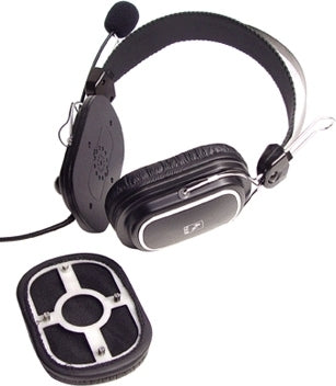 CASTI A4tech, "ComfortFIt", cu fir, standard, utilizare multimedia, microfon pe brat, conectare prin Jack 3.5 mm, negru, "HS-50", (timbru verde 0.8 lei)