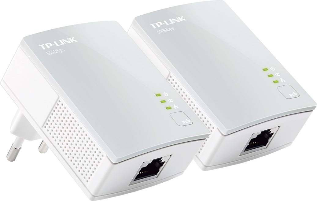KIT ADAPTOR POWERLINE TP-LINK tehnologie AV, AV600, pana la 600Mbps, 1 port 10/100Mbps, 2 buc. "TL-PA4010KIT"