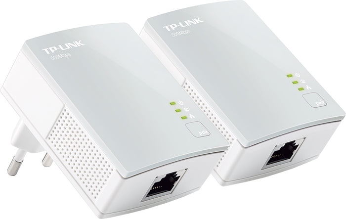 KIT Adaptor POWERLINE Tp-Link tehnologie AV, AV600, pana la 600Mbps, 1 port 10/100Mbps, 2 buc. "TL-PA4010KIT" – Powerline