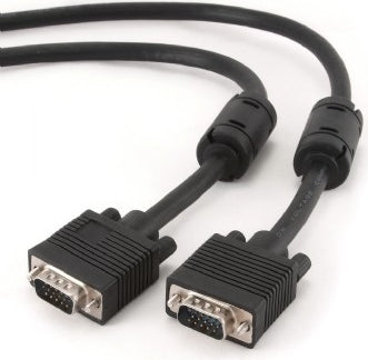 CABLU video GEMBIRD, VGA (T) la VGA (T), 10m, premium, dublu ecranat, negru, "CC-PPVGA-10M-B"